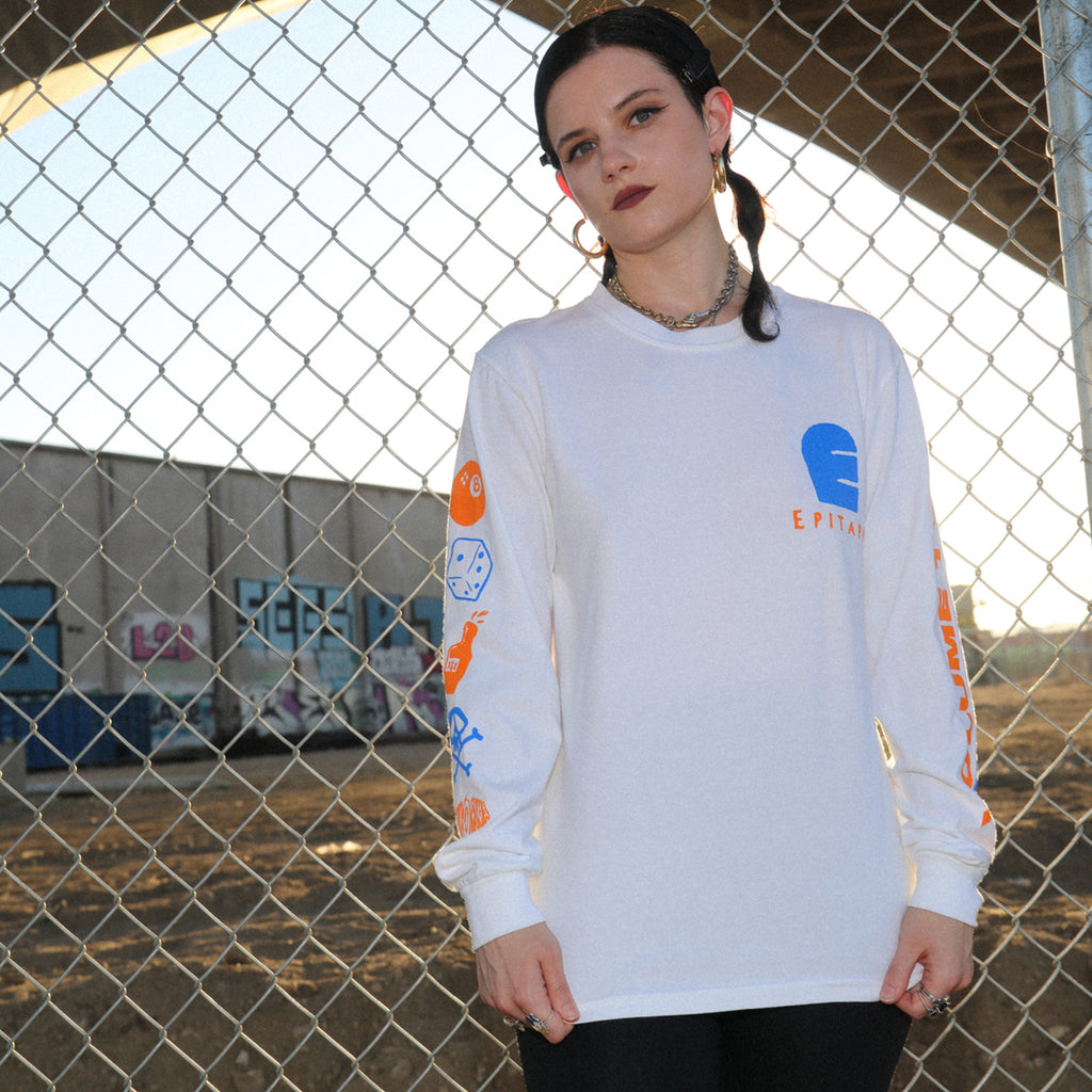 Punk O Rama - Punk O Rama Logo Longsleeve (White)