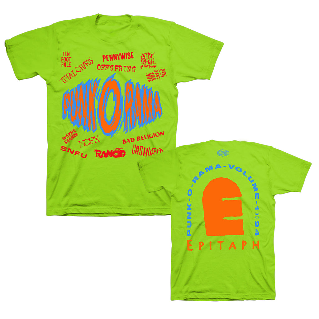 Punk O Rama - Punk O Rama Album Cover Tee (Lime Green)