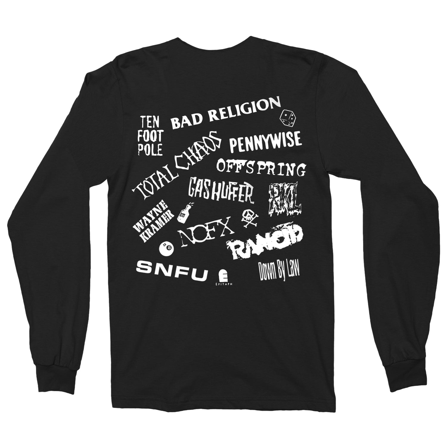 Punk O Rama - Punk O Rama Vol. 1 Band List Longsleeve (Black)