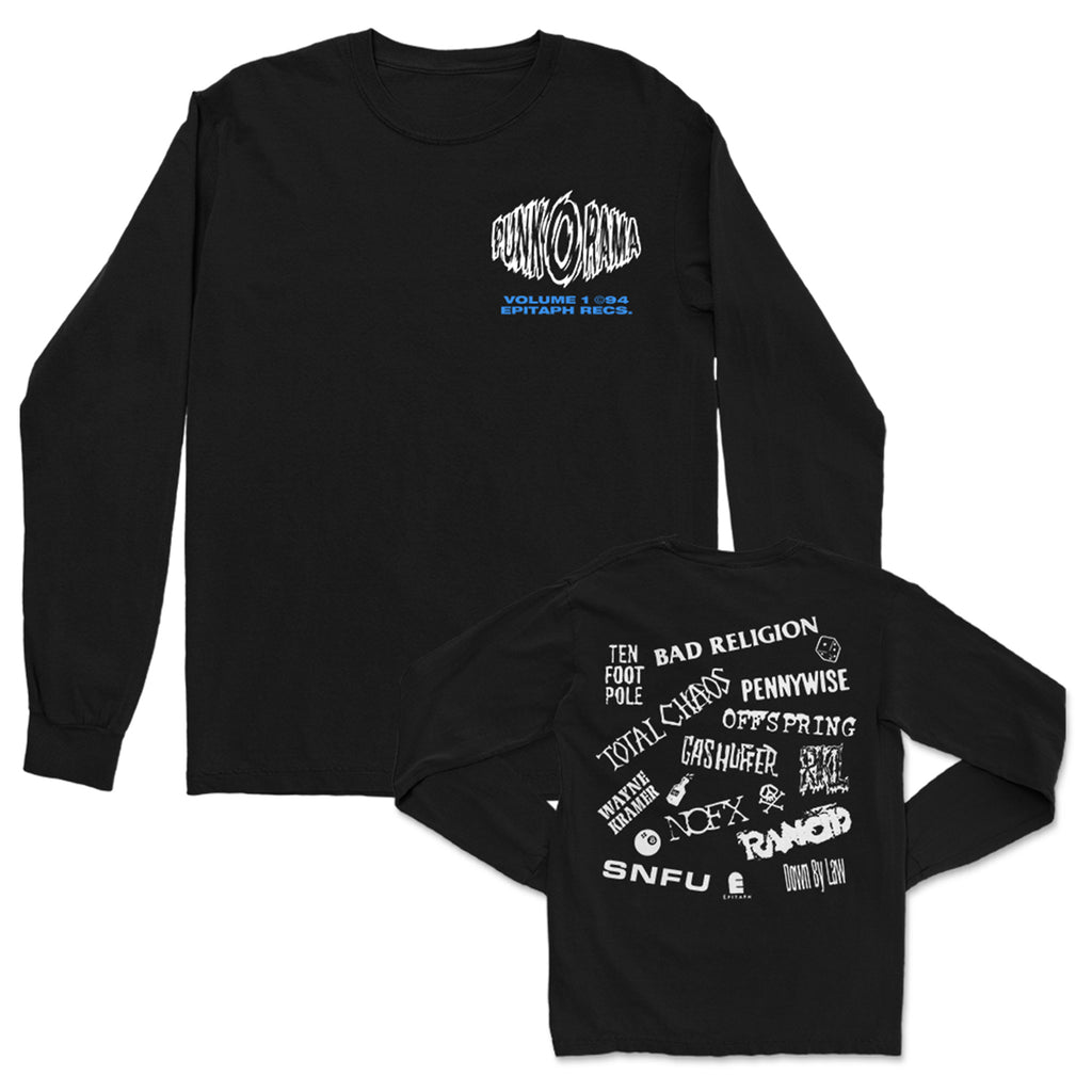 Punk O Rama - Punk O Rama Vol. 1 Band List Longsleeve (Black)