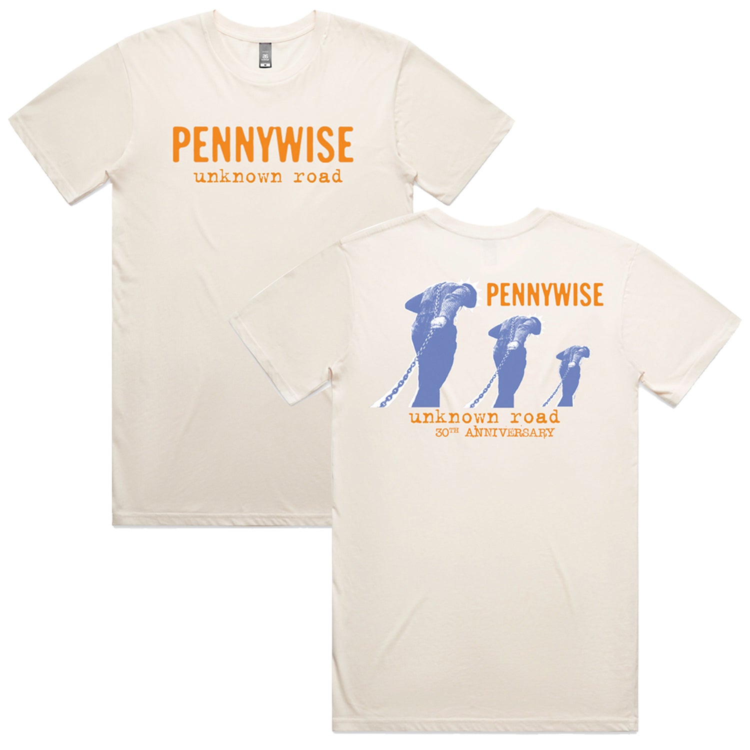 Pennywise  - Unknown Road 30th Anniv. T-Shirt (Natural)