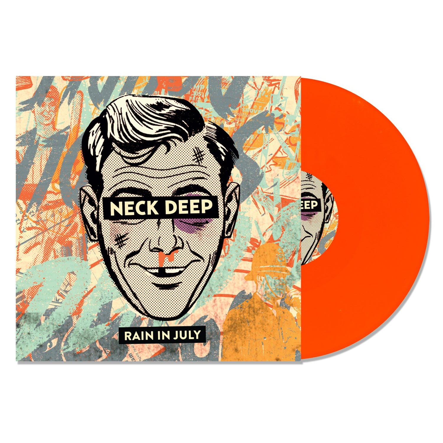 Neck Deep - Rain In July 10yr Anniversary LP (Orange Vinyl)