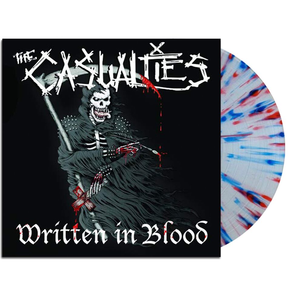 The Casualties - Written In Blood LP (Splatter Vinyl)