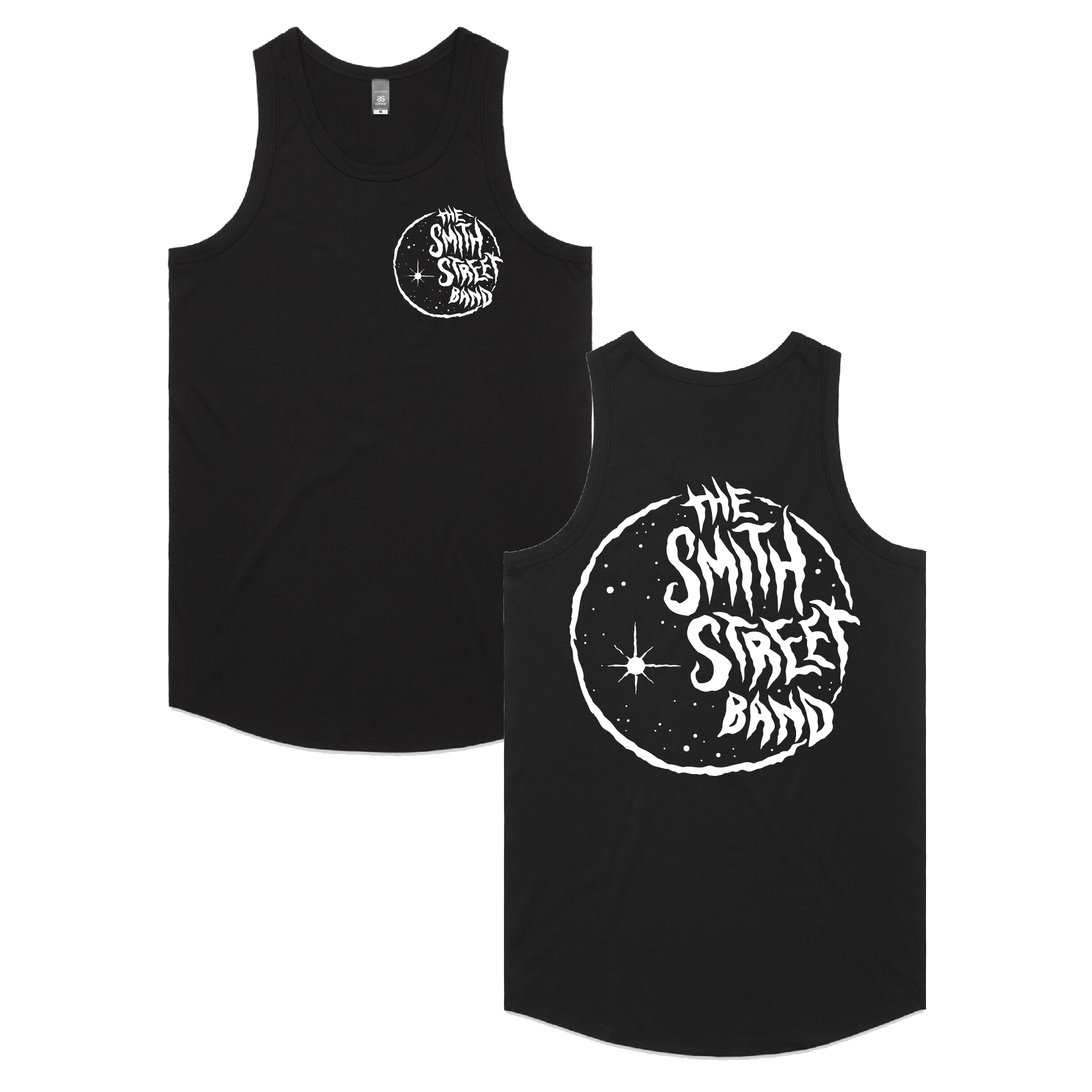 The Smith Street Band - Black Moon Tank (White Print)