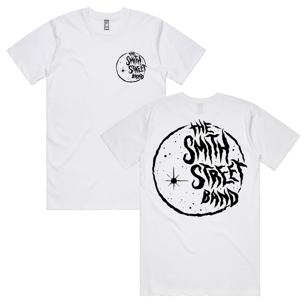 The Smith Street Band - White Moon Tee (Black Print)