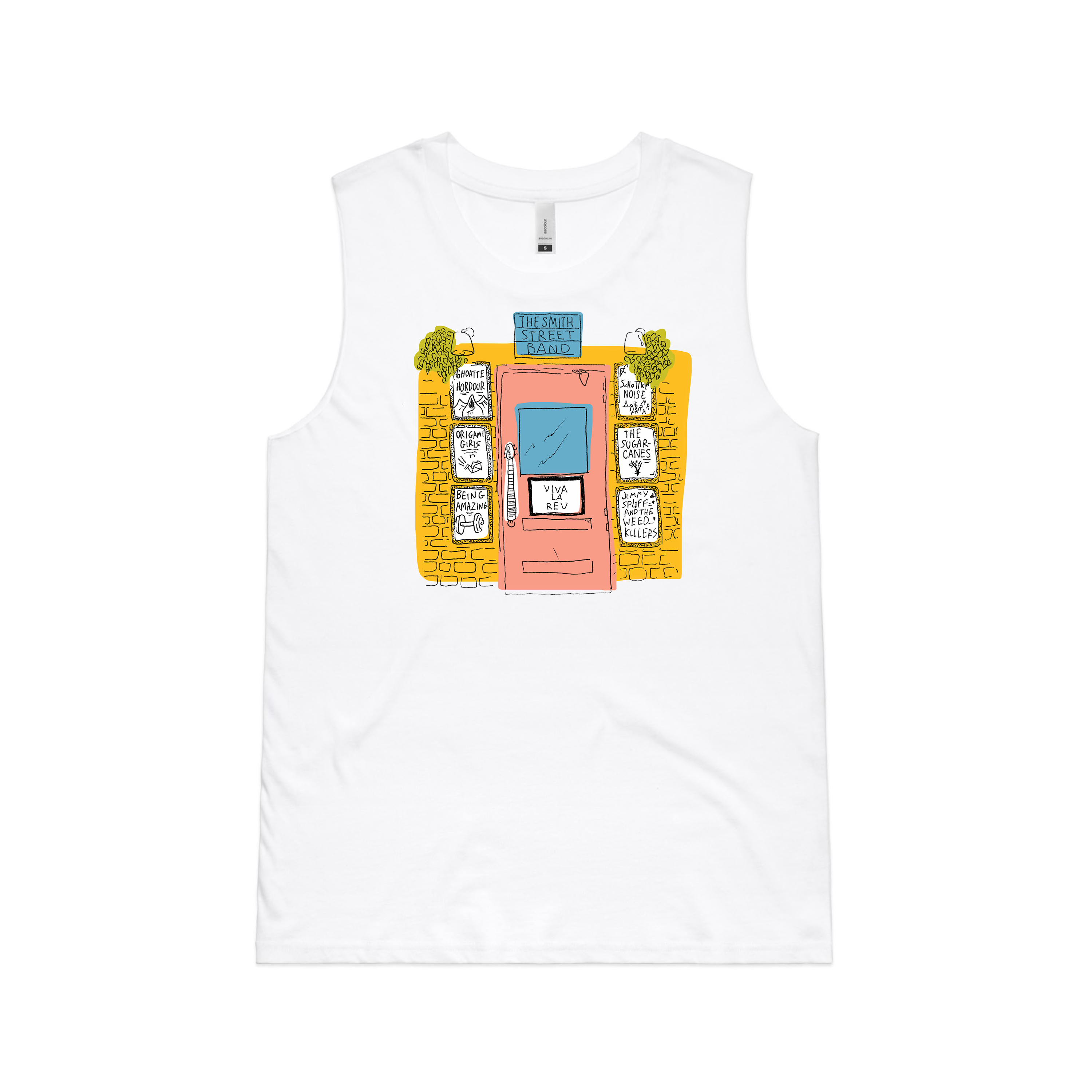 The Smith Street Band - Band Room Door Womens Tank (White)