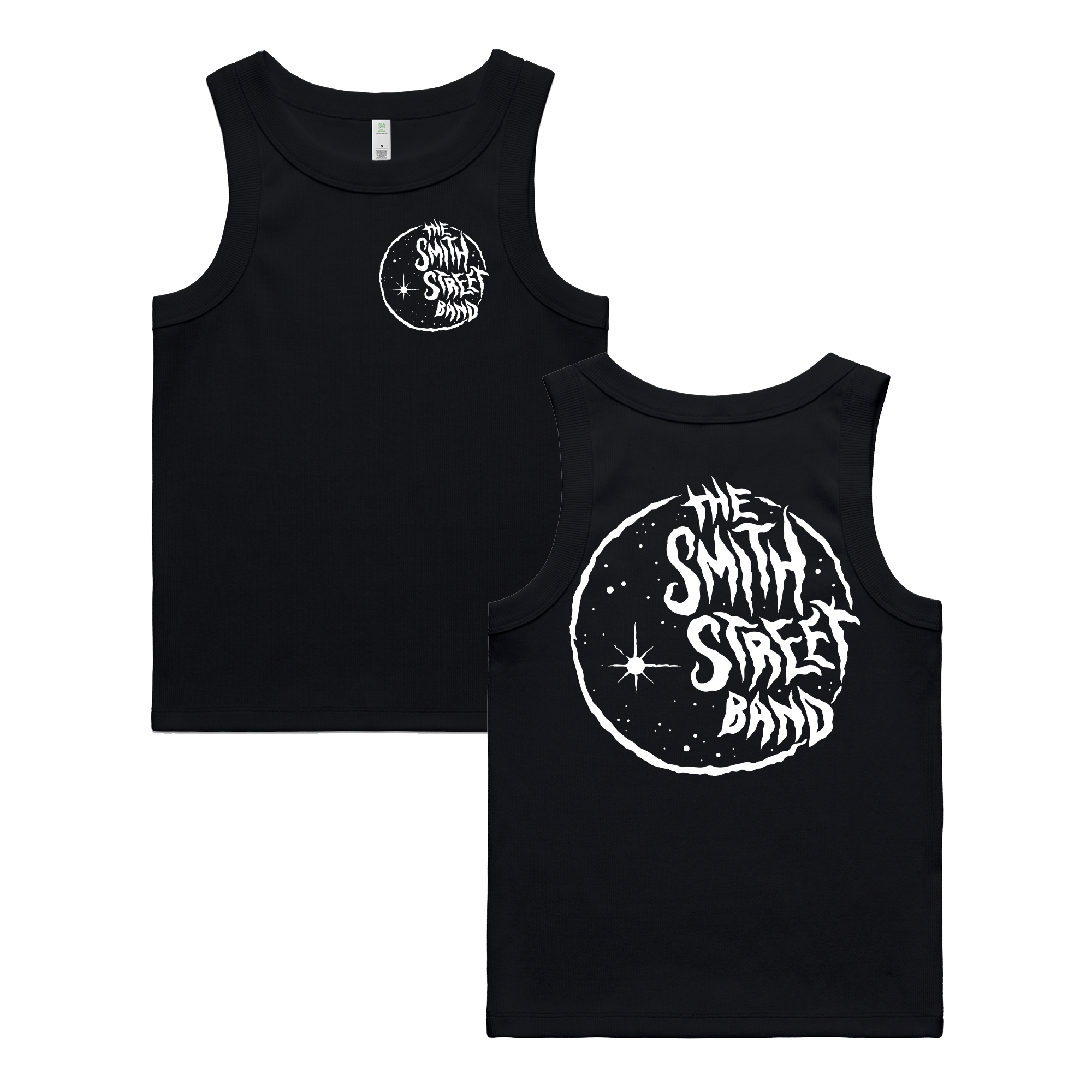 The Smith Street Band - Black Moon Womens Tank (White Print)