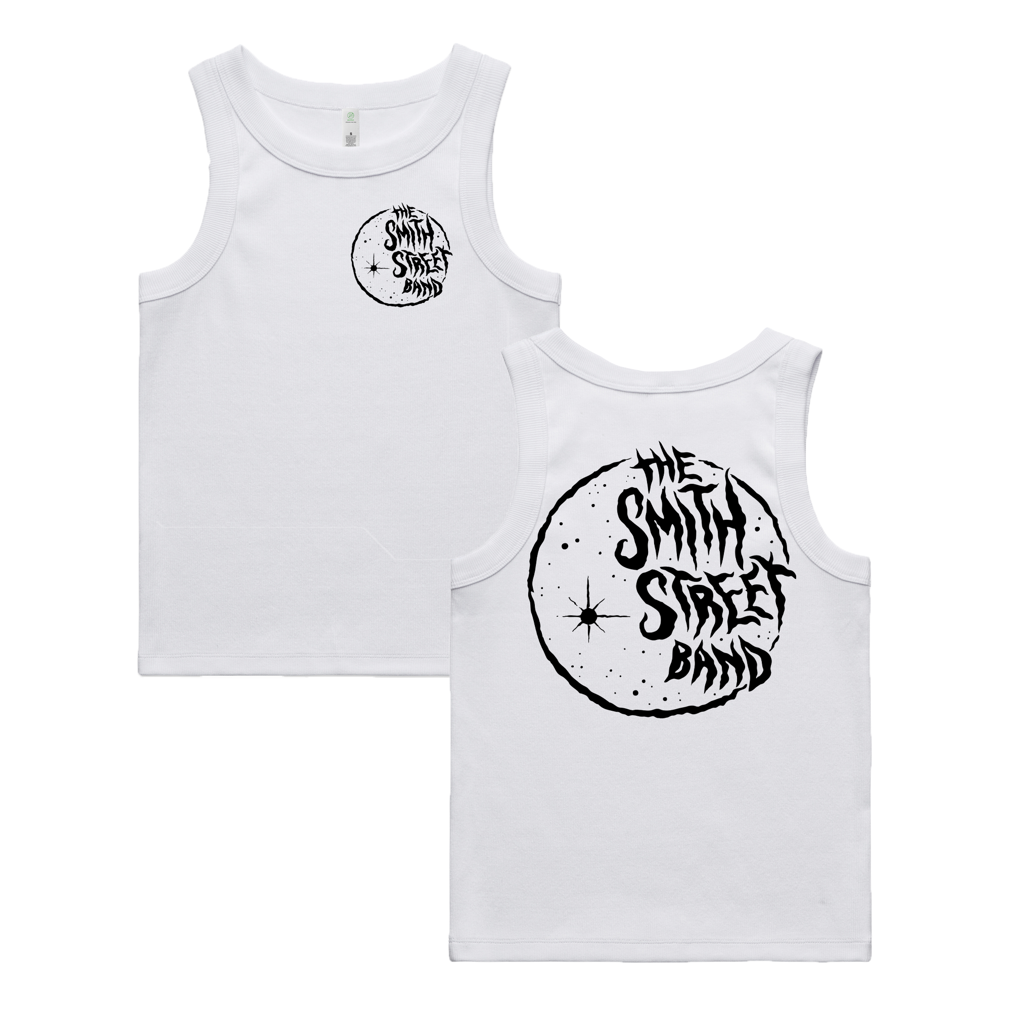 The Smith Street Band - White Moon Womens Tank (Black Print)